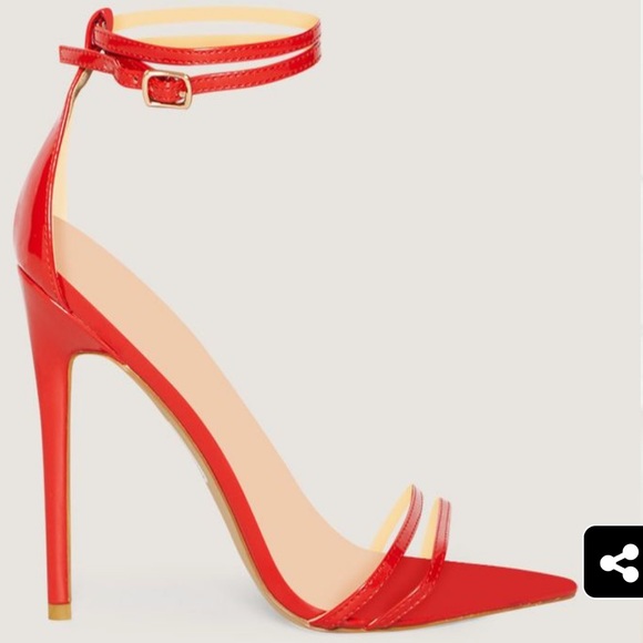 Red Point Toe Sandal - Picture 3 of 8